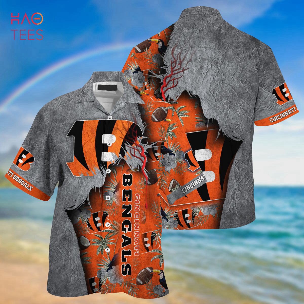 Cincinnati Bengals NFL Toucan Floral Hawaiian Shirt Hot Summer 2023