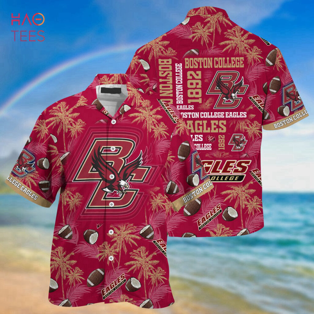 Boston College Eagles Hawaiian Shirt, New Gift For Summer Button Shirt 3D
