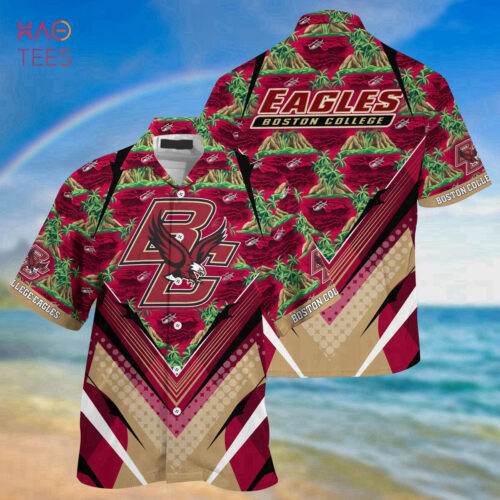 Boston College Eagles Summer Hawaiian Shirt And Shorts, For Sports Fans Made 2023 Trending