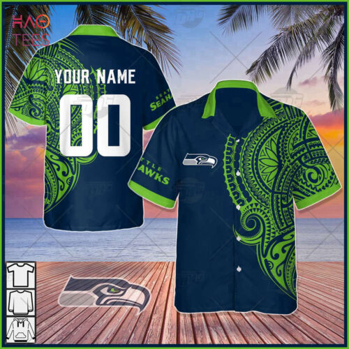 Personalize NFL Seattle Seahawks Polynesian Tattoo Trending Hawaiian Shirt 2023