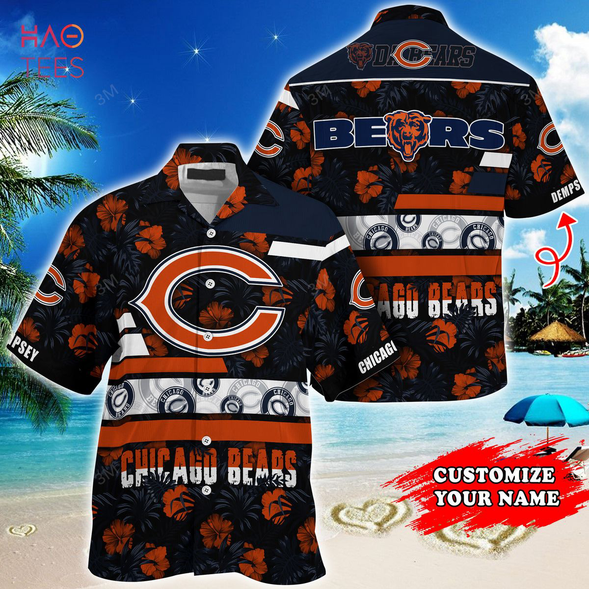 Chicago Bears NFLHawaiian Shirt, Floral Pattern Sports Enthusiast Summer 2023