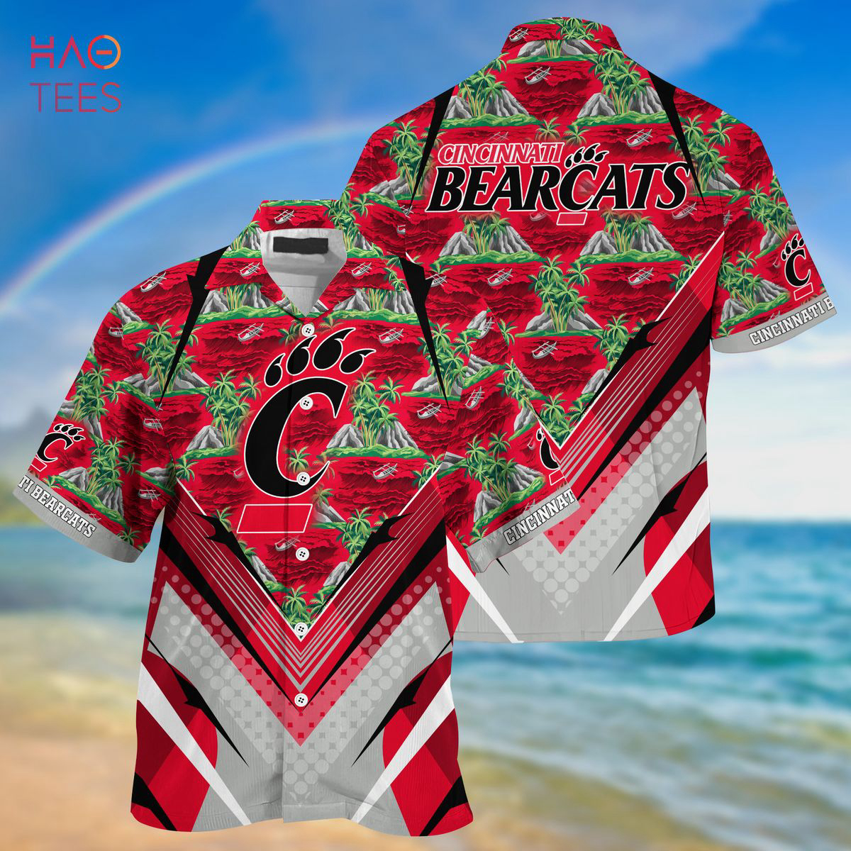Cincinnati Bearcats 03 Button Up Summer 2023 Hawaiian Shirt