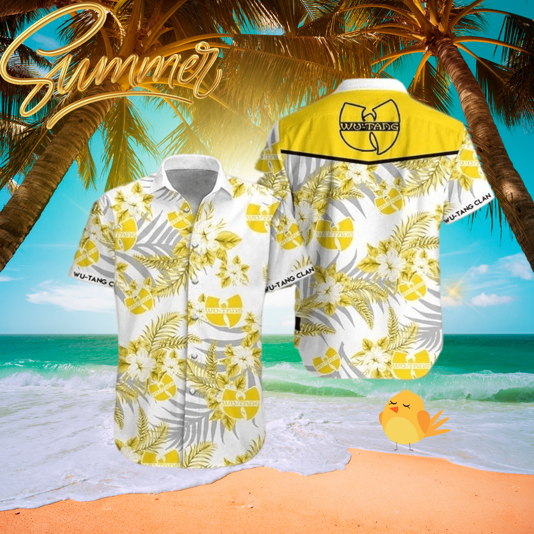 Tropical Pineapple Light Style Summer Party Wu-Tang Clan Hawaiian Shirt 2023