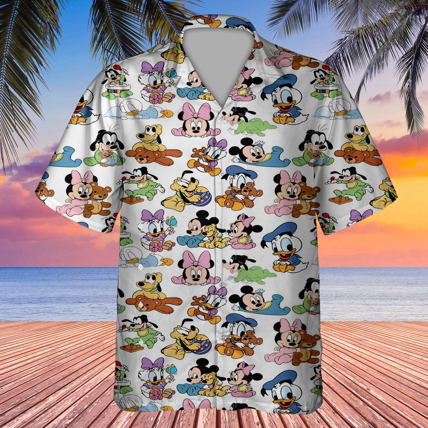 Mouse Seamless Pattern 3D All Print Hawaiian Shirt Hot Summer 2023