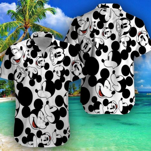 Disney Mickey Mouse Floral Aloha Hawaiian Shirt Cartoon Icon 02 Summer 2023