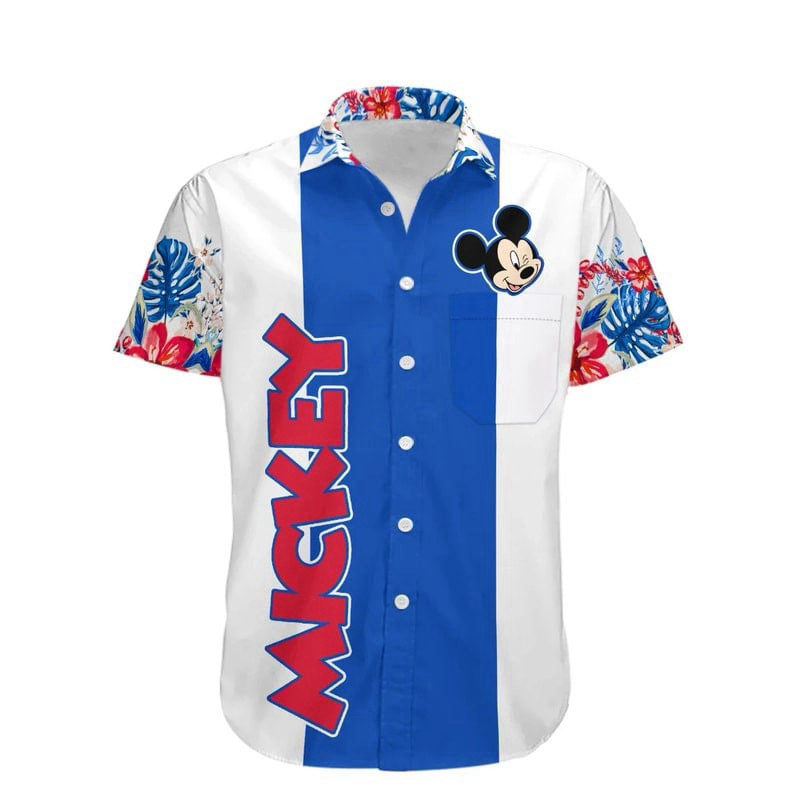 Mickey Mouse Surfing Disney Graphics All Print 3D Hawaiian Shirt
