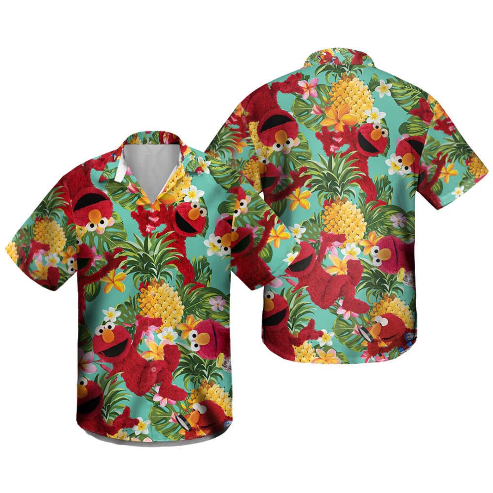 Sesame Street Elmo Hawaiian Shirt
