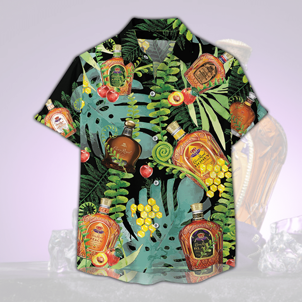 Crown Royal Collection Tropical Forest Hawaiian Shirt