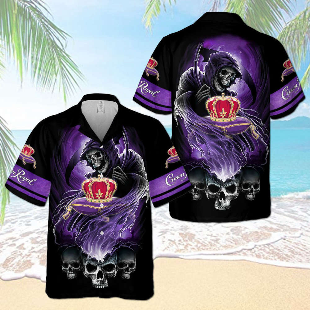 Crown Royal Death Skull Hawaiian Shirt