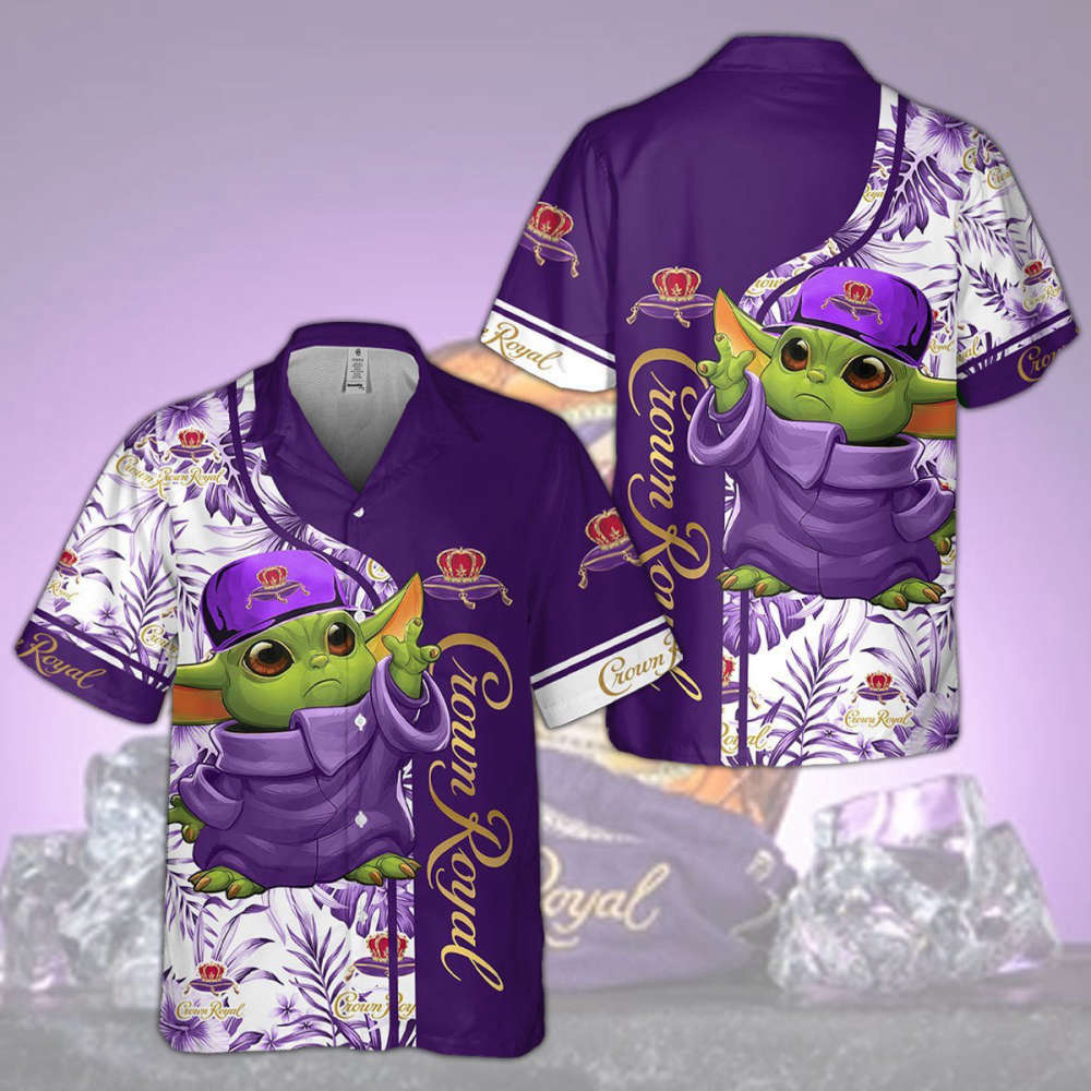 Star Wars Baby Yoda Crown Royal Hawaiian Shirt New Design 2023