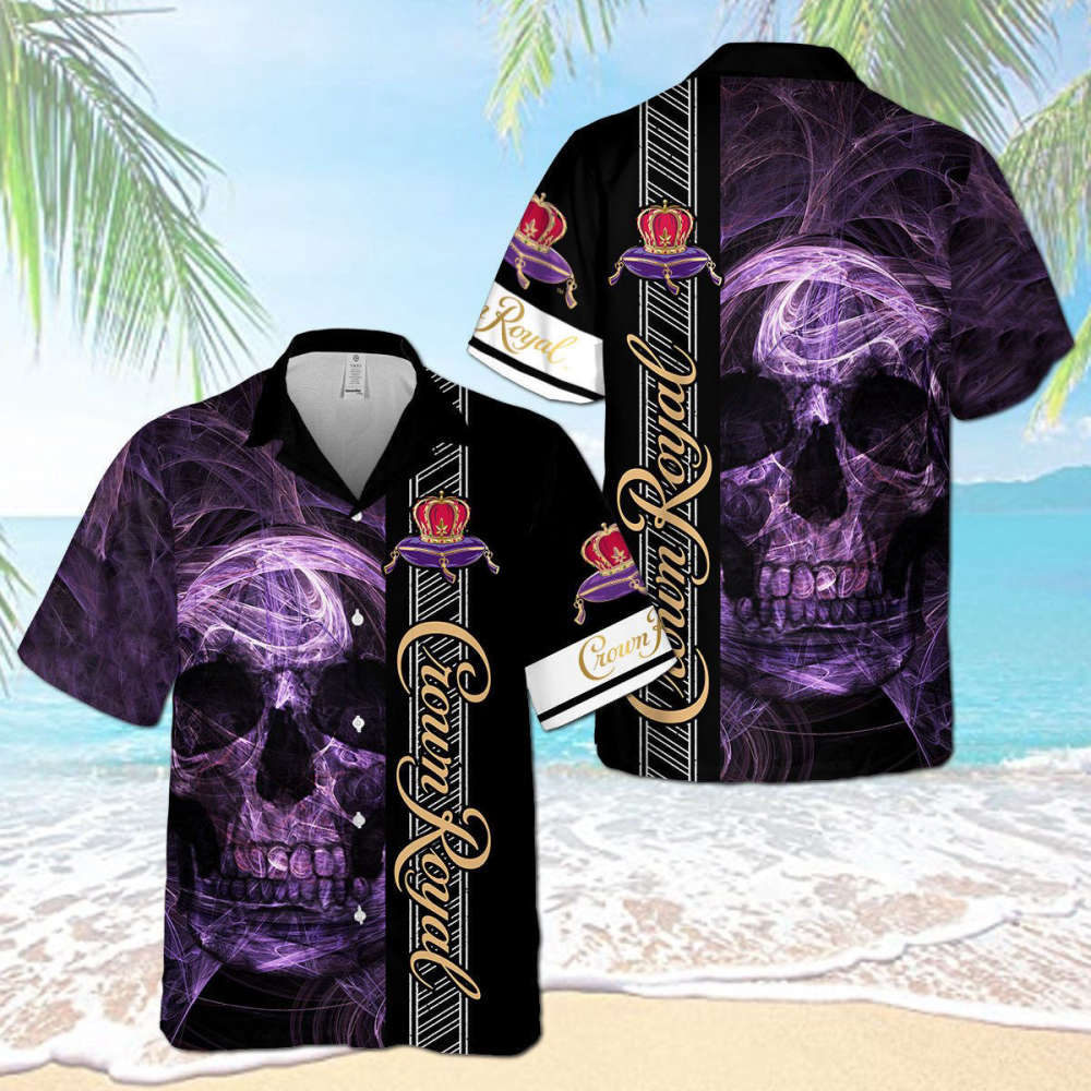Crown Royal Smoky Skull Hawaiian Shirt Trending Summer