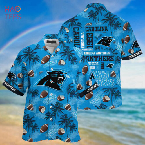 Blue Tropical Carolina Panthers NFL Hawaiian Shirt Summer 2023