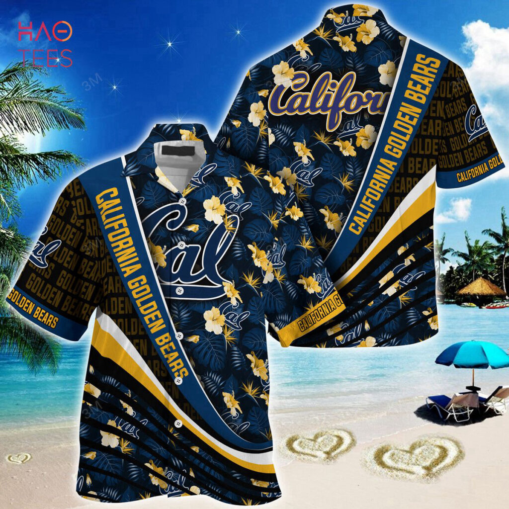 California Golden Bears Summer Hawaiian Shirt Tropical Flower Pattern Summer 2023