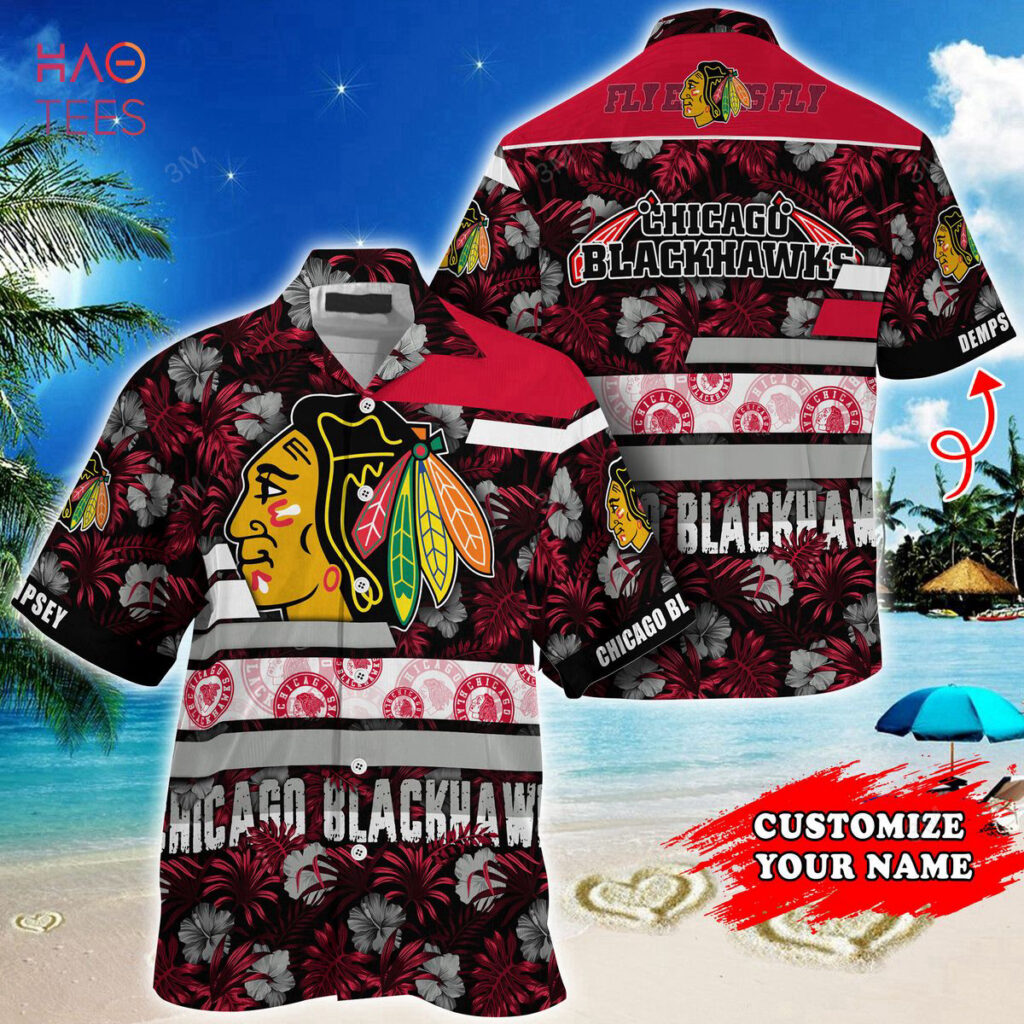 Chicago Blackhawks NHL-Super Hawaiian Shirt Summer Fan Made Button 3D Shirt