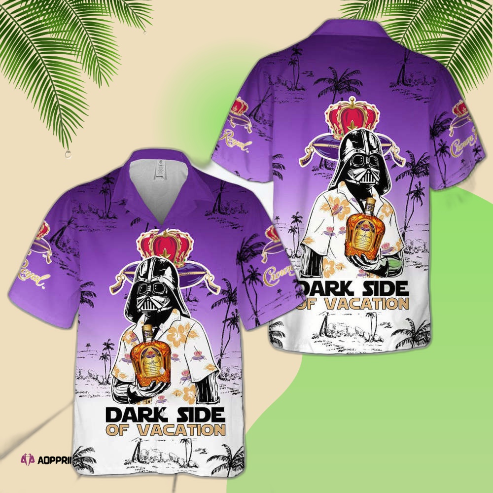 Crown Royal Darth Vader Dark Side Of Vacation Hawaiian Shirt
