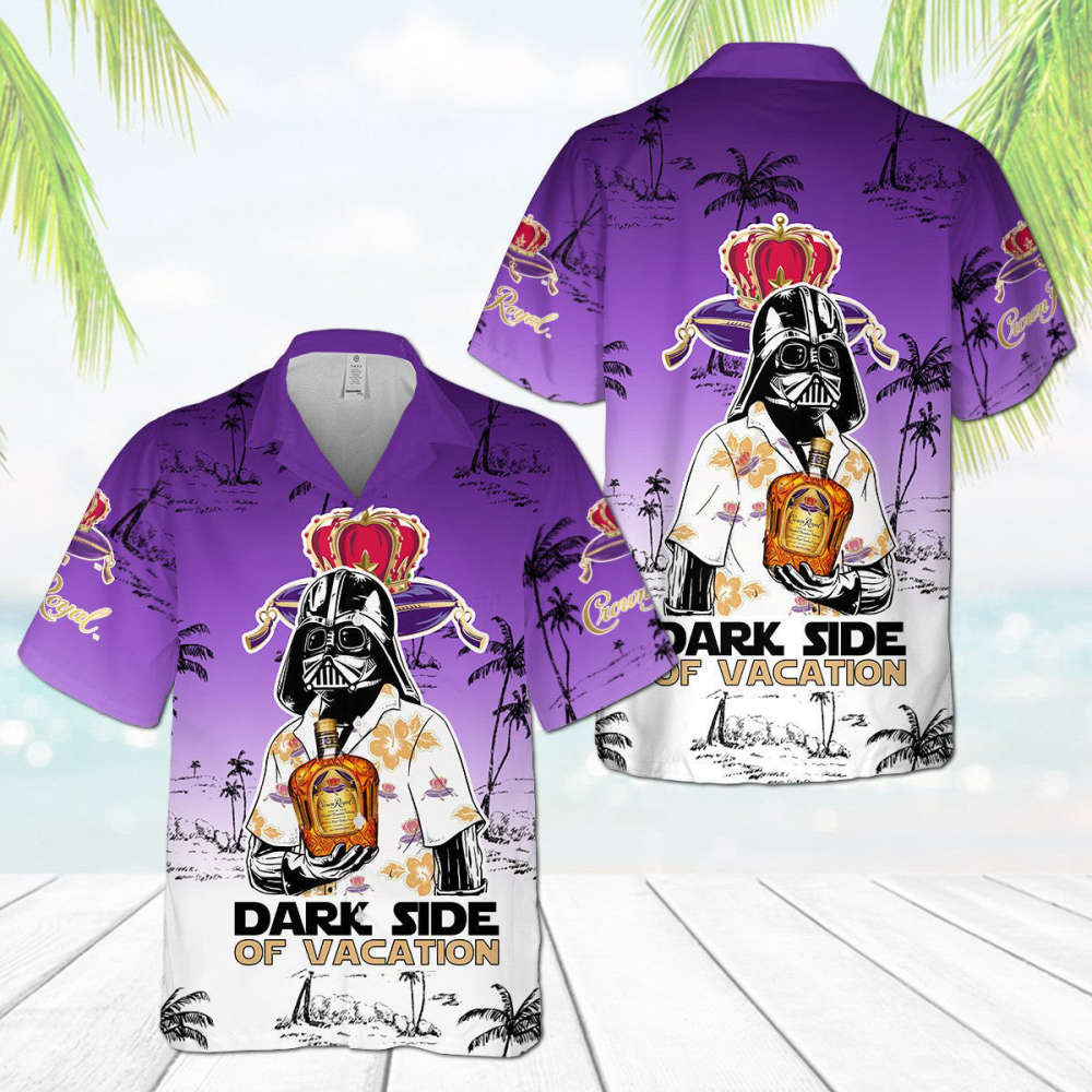 Crown Royal Darth Vader Dark Side Of Vacation Hawaiian Shirt