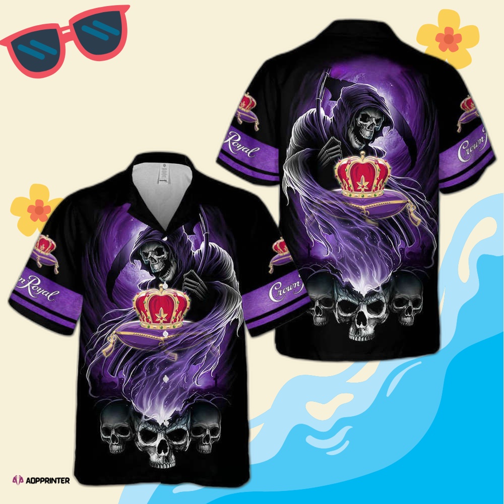 Crown Royal Death Skull Hawaiian Shirt