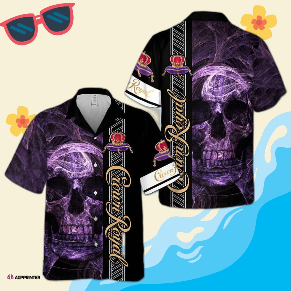 Crown Royal Smoky Skull Hawaiian Shirt Trending Summer