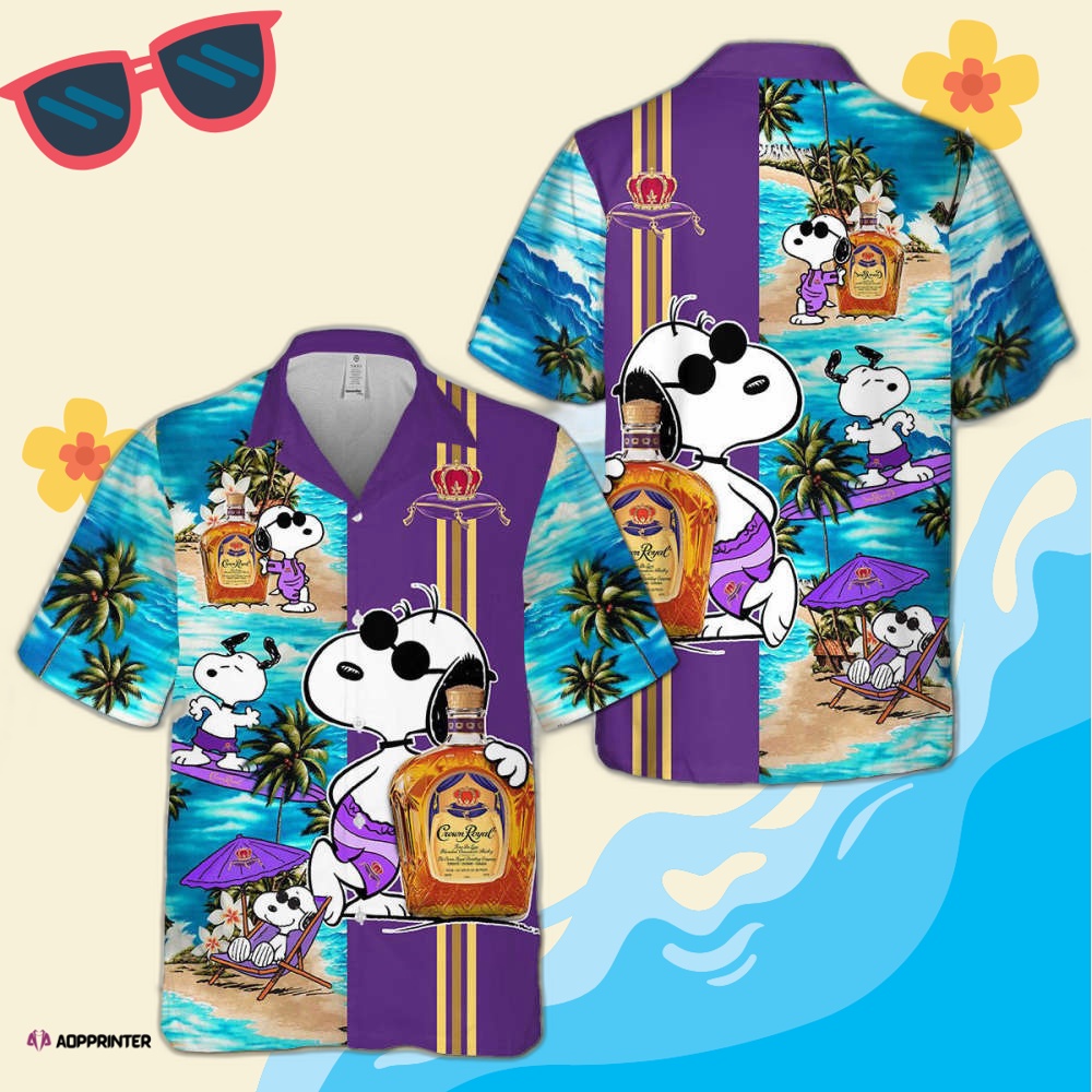 Crown Royal Snoopy Dog Hawaiian Shirt