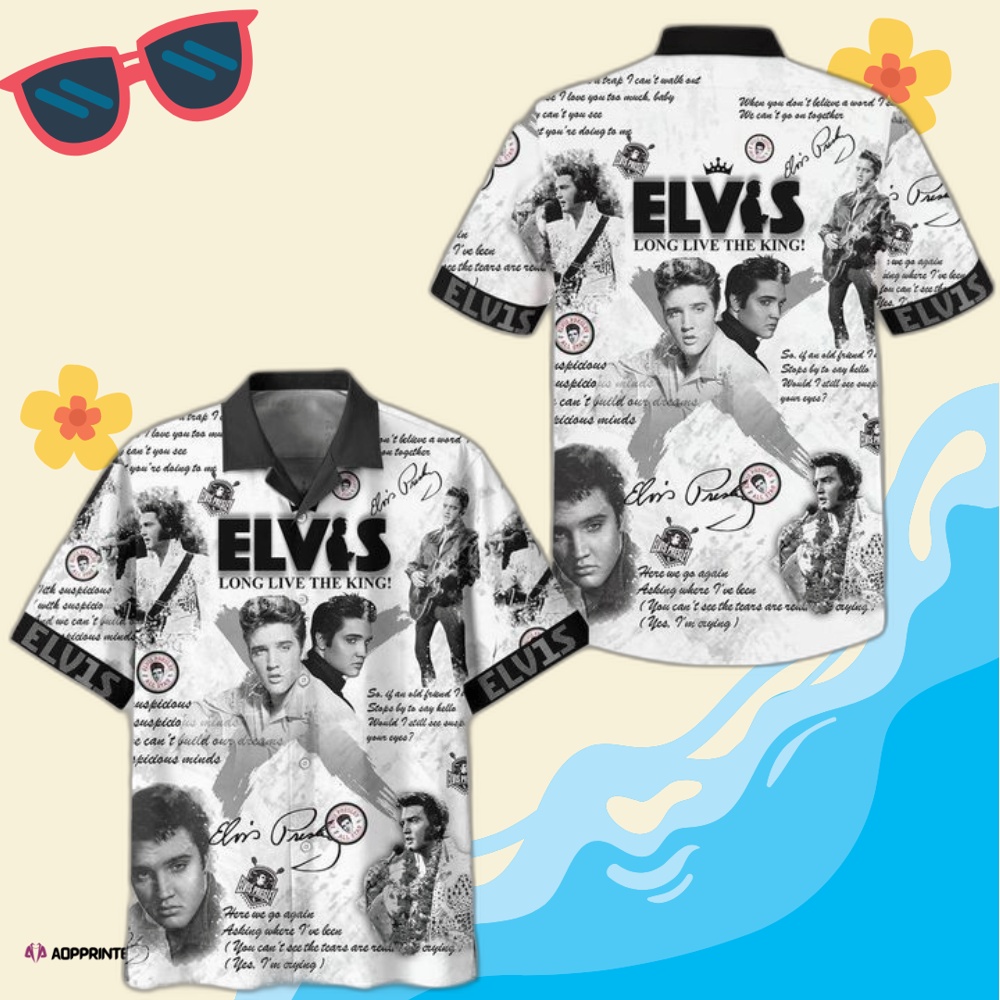 Vintage The King Elvis Presley Trending Hawaiian Shirt