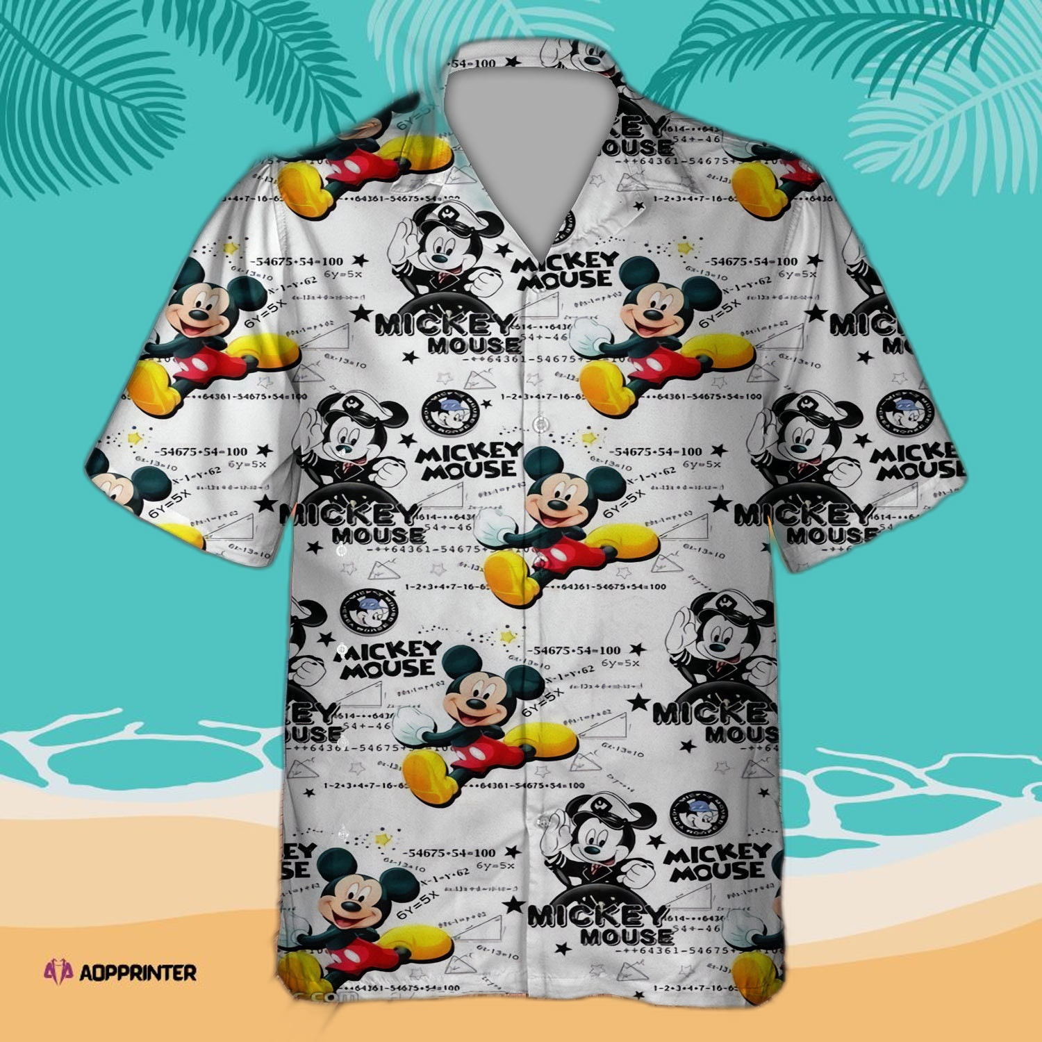 Mickey Pattern 3D All Print Hawaiian Shirt For Men Women Summer Hot 2023
