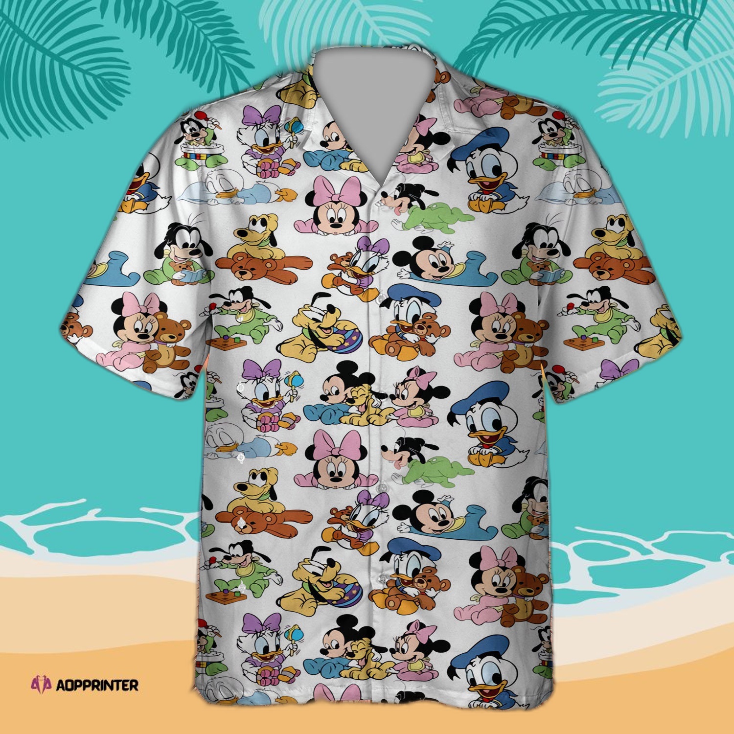 Mouse Seamless Pattern 3D All Print Hawaiian Shirt Hot Summer 2023