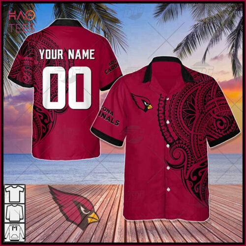 Personalize NFL Arizona Cardinals Polynesian Tattoo Design Hawaiian Shirt Hot Summer 2023