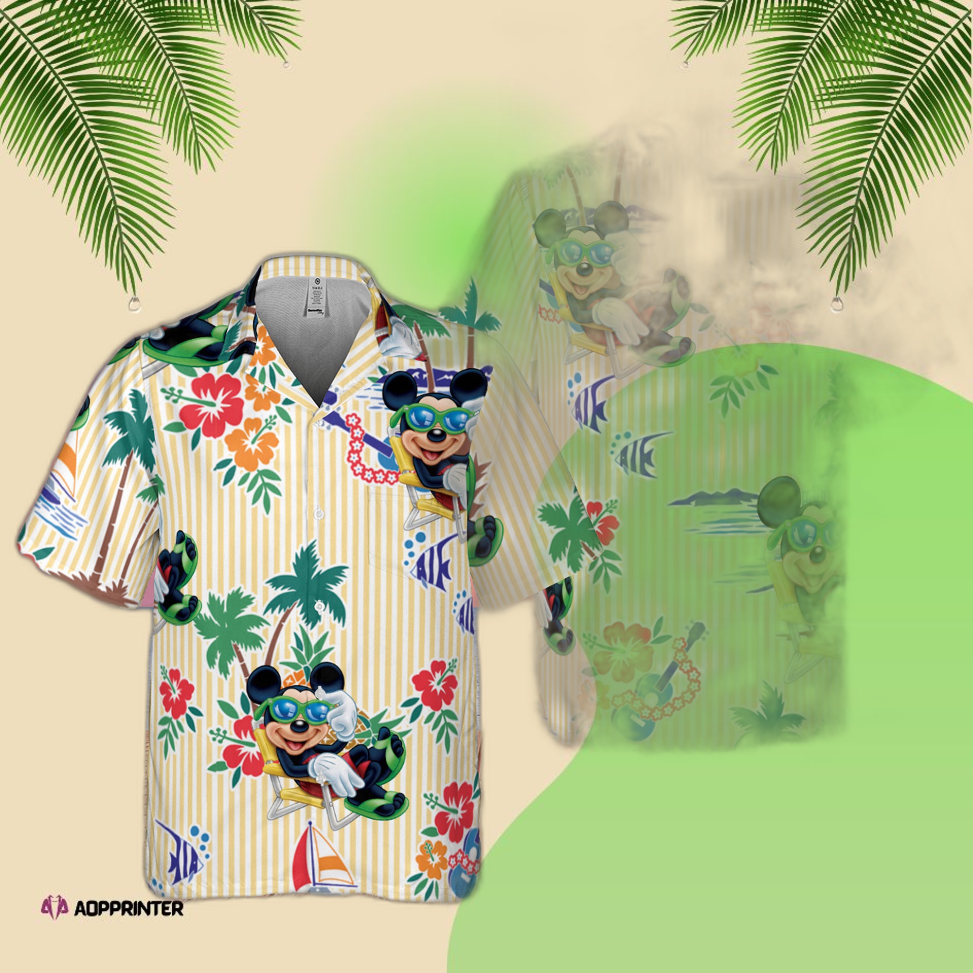 Personalized Funny Hawaiian Mickey Mouse Shirt