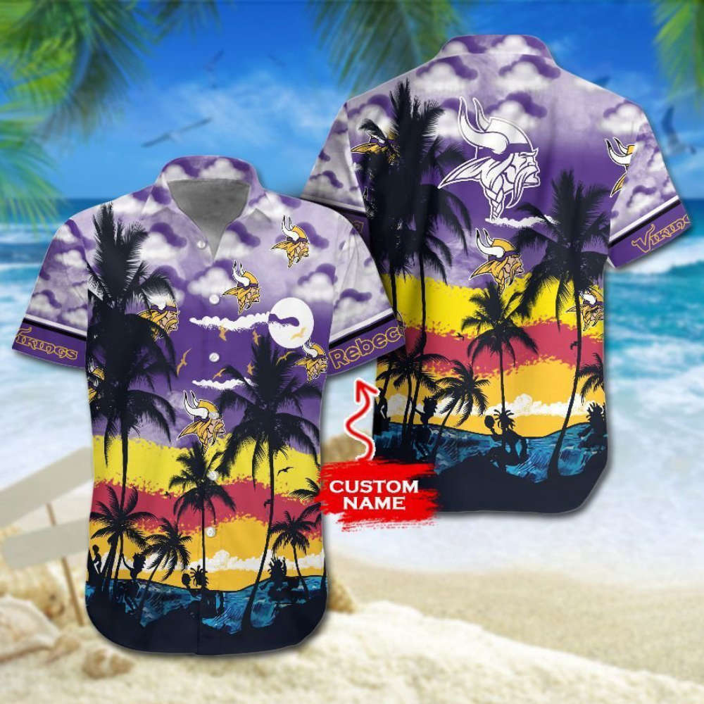 Personalized Minnesota Vikings Hawaiian Shirt