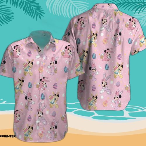 Pink Disney Crew Hawaii Beach Shirt Summer Vacation Hawaiian Shirt