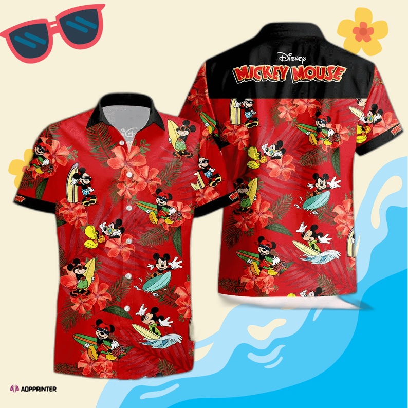 Pabst Blue Ribbon Mickey Mouse 3D Aloha Summer Beach Hawaiian Shirt