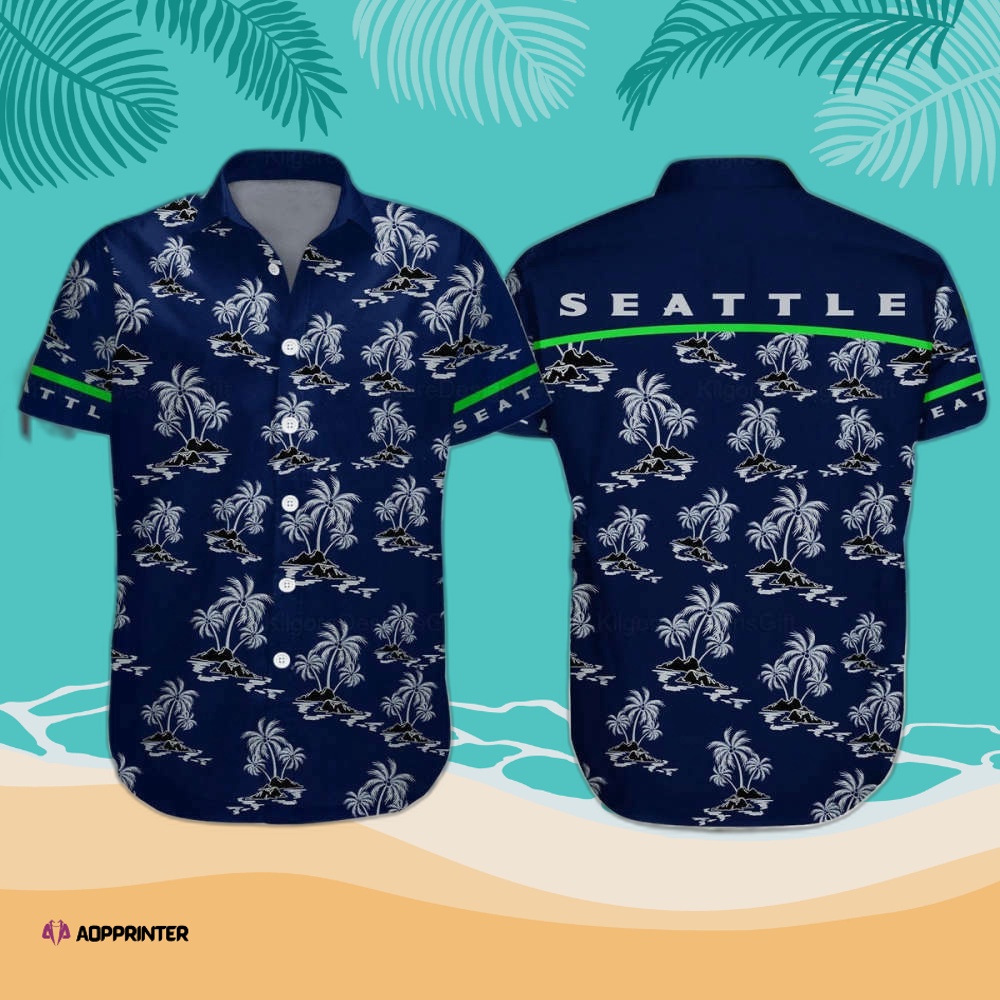 Seattle Hawaiian Shirt, Seattle Football Shirt For Men New Summer 2023