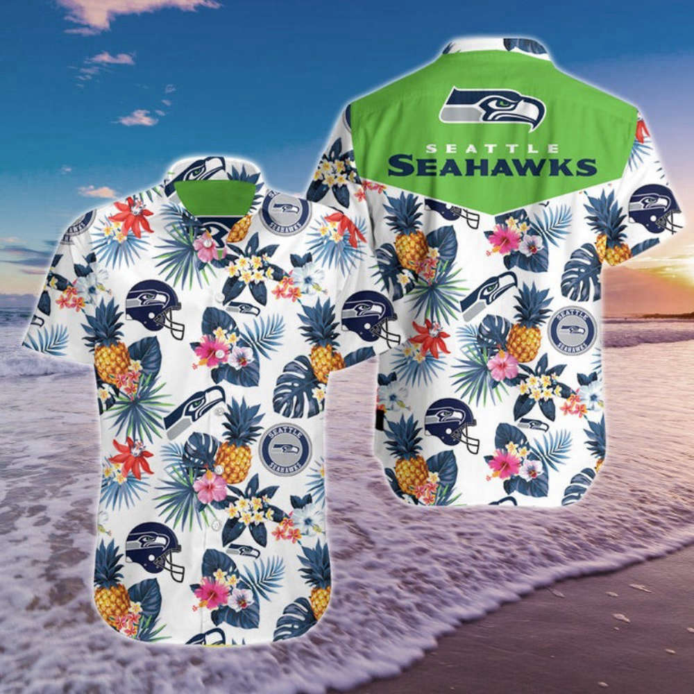 Seattle Seahawks Pinneapple Hawaiian Shirt Hot Summer