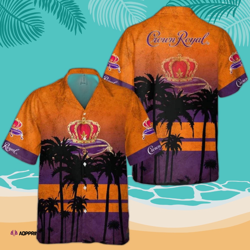Summer Vibes Crown Royal Hawaiian Shirt Vintage 01