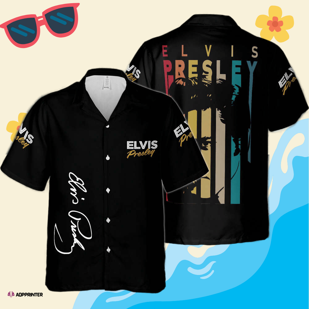 Vintage Retro The King Elvis Presley Trending Hawaiian Shirt