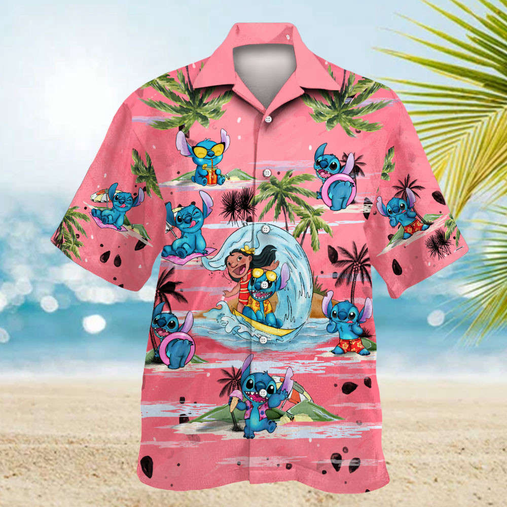 Stitch 08 Hawaiian Shirt Shorts Summer 2023 Hot
