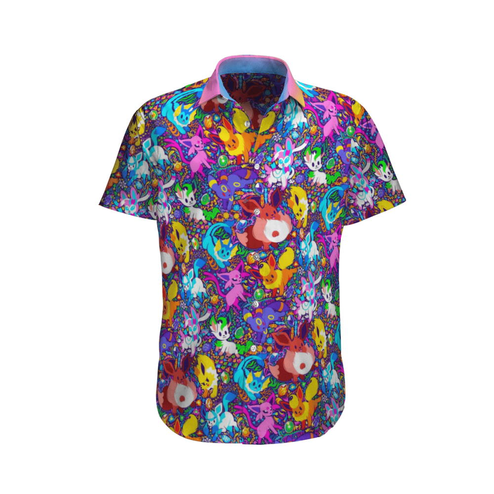Pokemon Eevee Hawaii Shirt Summer 2023 Hot - Aopprinter