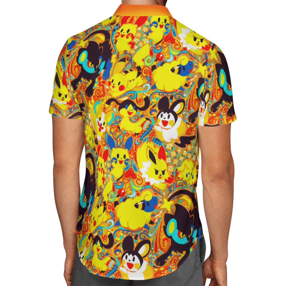 Pokemon Yellow Color Hawaii Shirt Summer 2023 Hot