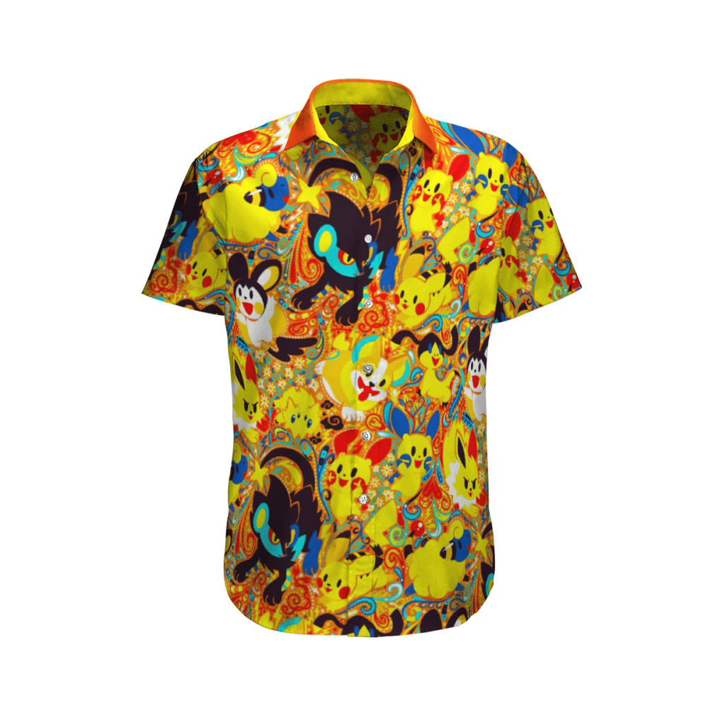 Pokemon Yellow Color Hawaii Shirt Summer 2023 Hot