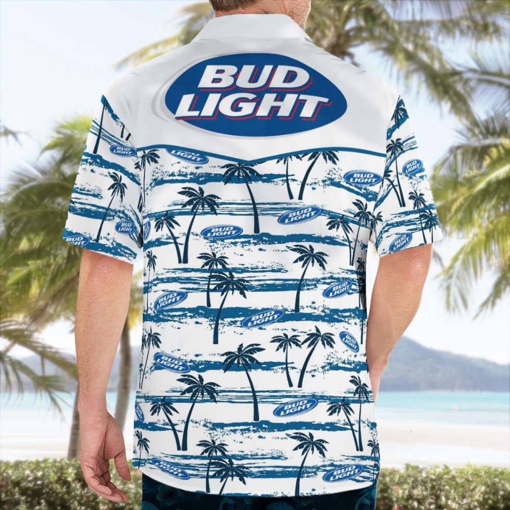 Sea Palm Trees Bud Light Hawaii Shirt Summer 2023 Hot