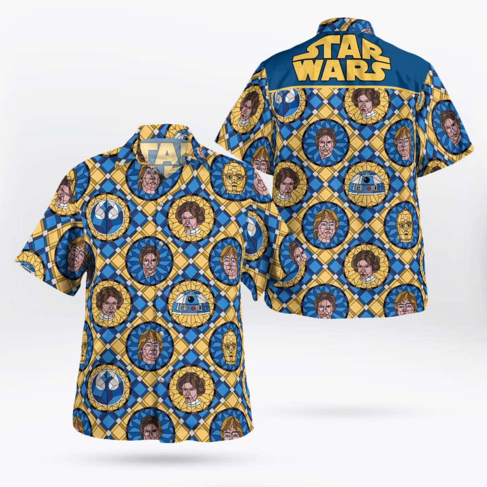 Star Wars Stained Glass Rebel Coin Hawaii Shirt Summer 2023 Hot