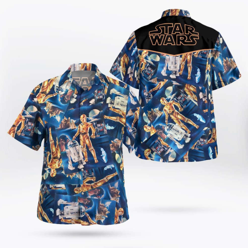 Star Wars C 3po And R2 D2 Hawaiian Shirt Summer 2023 Hot