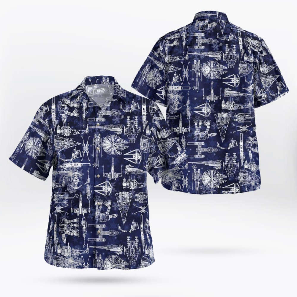 Star Wars Spaceship Blue Hawaiian Shirt Summer 2023 Hot