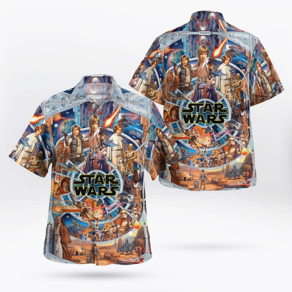 Star Wars Mens Hawaiian Shirt Summer 2023 Hot