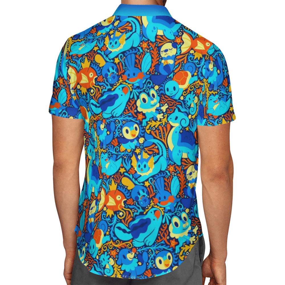 Pokemon Blue Color Hawaii Shirt Summer 2023 Hot