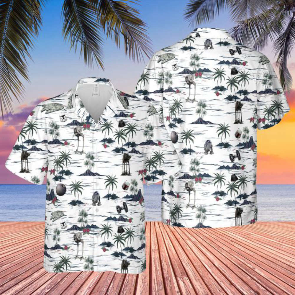 Star Wars Hawaiian Button Down Shirt, Star Wars Gifts