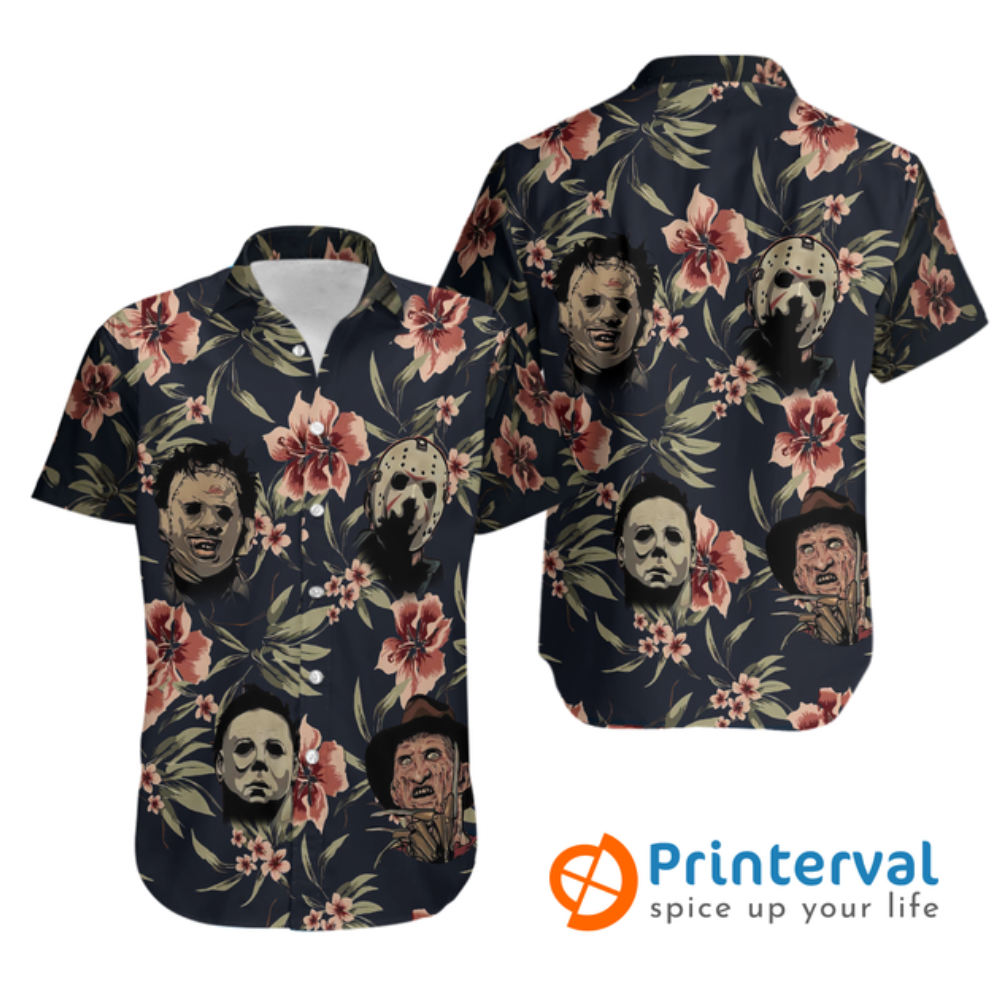 3D Horror Characters Freddie Tropical Hawaiian Shirt