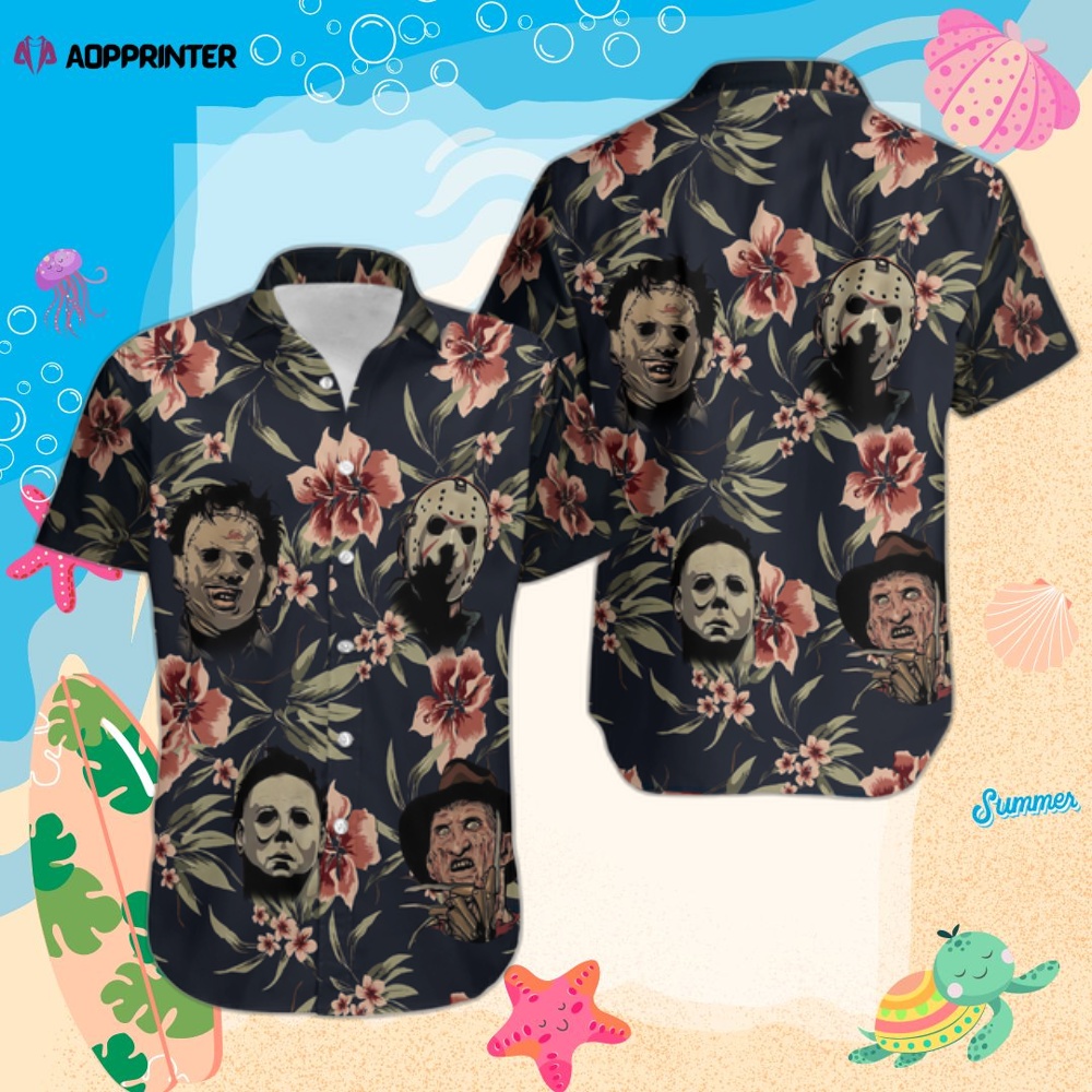 3D Horror Characters Freddie Tropical Hawaiian Shirt