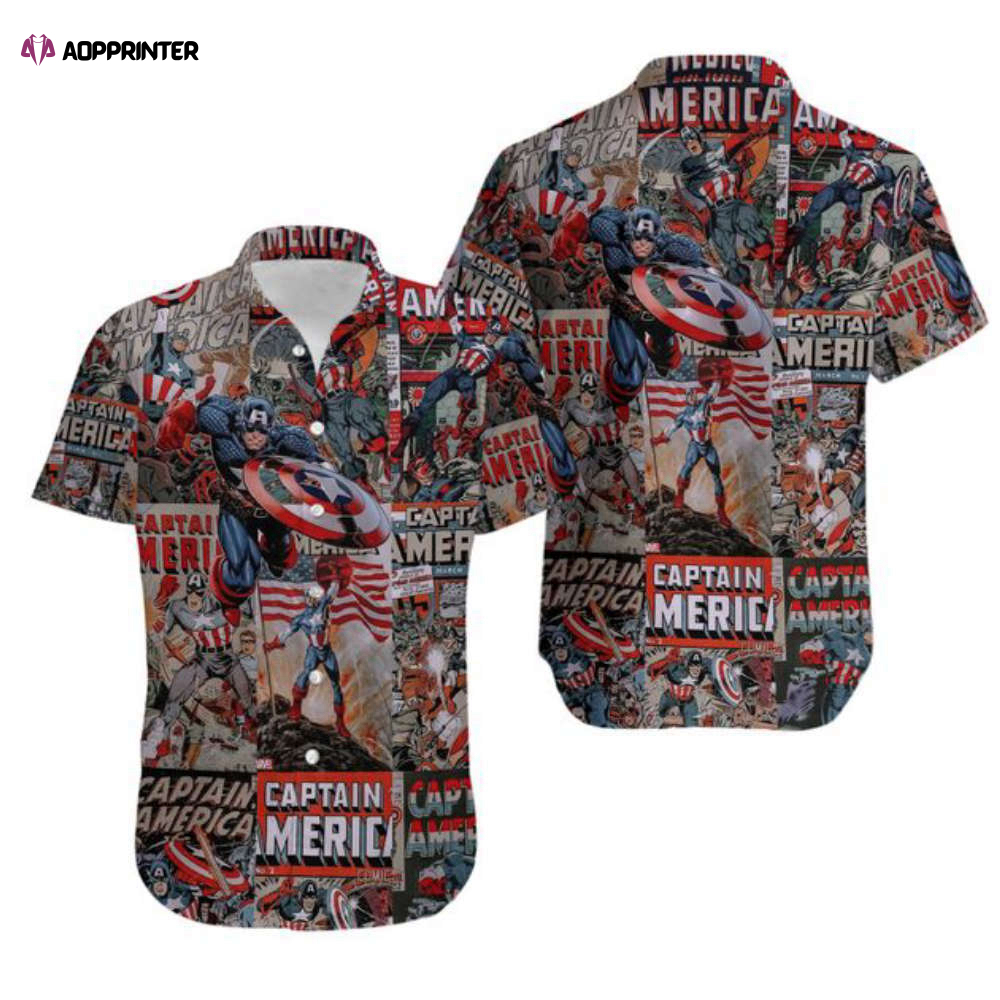 Captain America Aloha Disney Summer Hawaiian Shirt