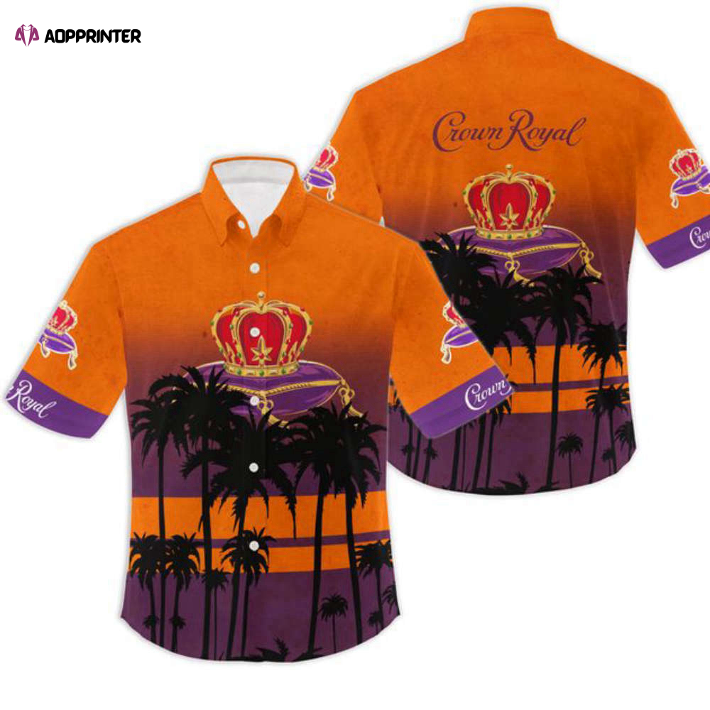 Crown Royal Hawaiian Aloha Shirt Lovers Gift Beach Shirt